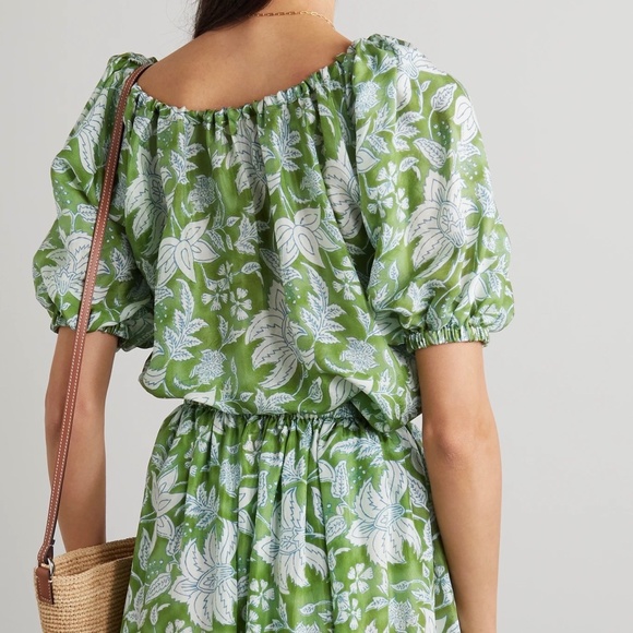 HANNAH ARTWEAR Silk Skirt & Matching Silk Blouse Set Size Top M/US6 Skir… - Picture 6 of 16